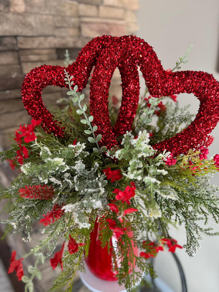 Valentines Centerpiece, Valentines Decor,  Home Decor