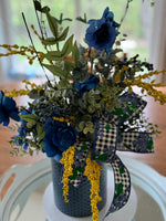 Everyday Centerpiece, Blueberry Design, Summer Design, Navy Design