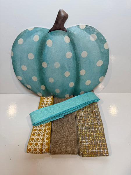 # 735 Blue Pumpkin Sign and Ribbon Kit