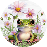 Frog Sign, Wreath Sign, Wreath Center