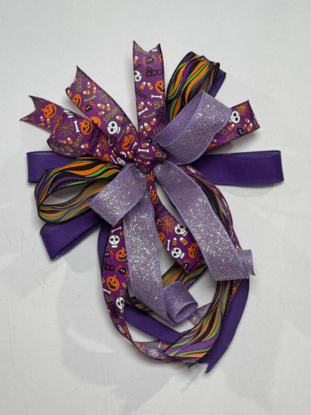 #1018 Halloween Bow, Lantern Bow, Wreath Bow