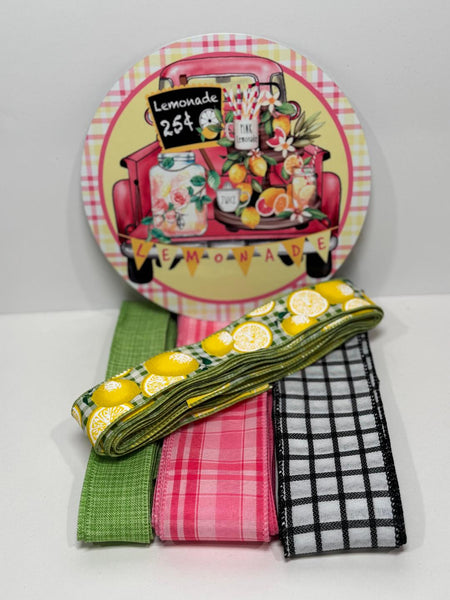 #783 Summer Sign and Ribbon Bundle, Wreath Center
