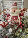 Santa Centerpiece, Holiday Design, Christmas Centerpiece, Holiday Hostess Gift
