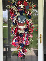 Patriotic Design, Memorial Day, 4th of July, Veterans Day, Front Door Decor