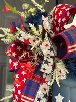 Patriotic Design, Memorial Day, 4th of July, Veterans Day, Front Door Decor