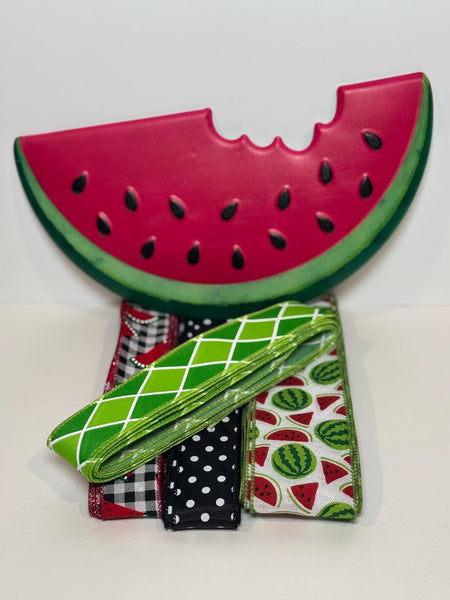 #700 Watermelon Sign and  Ribbon Bundle, Hello Summer