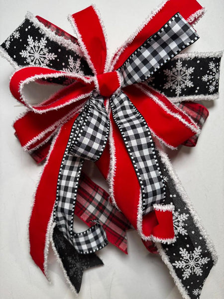 #1006 Holiday Bow, Lantern Bow, Wreath Bow