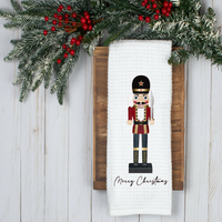 Holiday Nutcracker, Holiday Tea Towel, Christmas Kitchen Décor, Christmas Party Décor