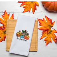 It's Fall Y'all Design, Fall Tea Towel, Fall Kitchen Décor, Fall Party Décor