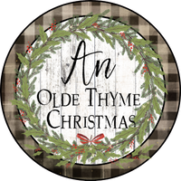 An Olde Thyme Christmas Sign, Holiday Sign Christmas Sign, Wreath Sign, Wreath Center