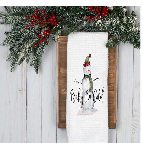 Holiday Tea Towel, Christmas Kitchen Décor, Christmas Party Décor