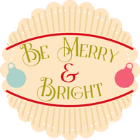 Be Merry & Bright Sign, Holiday Sign Christmas Sign, Wreath Sign, Wreath Center