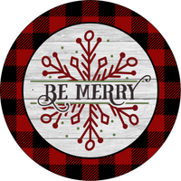 Be Merry Sign,Holiday Sign, Christmas Sign, Wreath Center