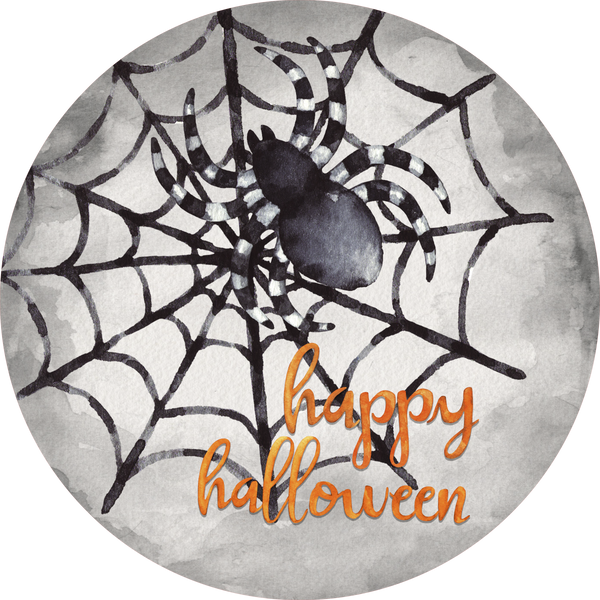 Happy Halloween Sign, Spider, Wreath Sign, Wreath Center, Wreath Attachment