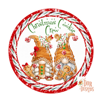 Christmas Gnomes, Gnomes, Gingerbread, Cookies, Whimsical, Wreath Sign, Wreath Supplies, Wreath Center