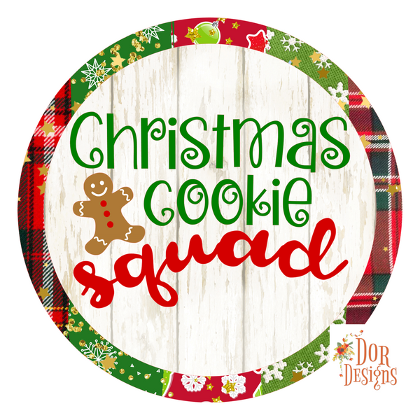 Christmas Cookie Sign, Cookies, Wreath Sign, Wreath Center