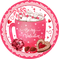 Cup of Sweetness Sign, Valentine Sign, Candy, Wreath Attachment, Wreath Sign