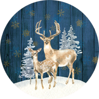 Deer Design, Snowy Design, Holiday Sign, Wreath Center, Wreath Attachment
