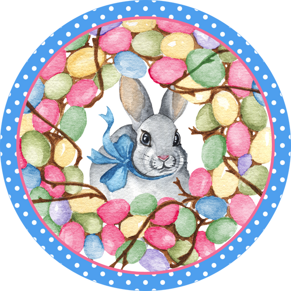 Easter Bunnies, Easter Eggs, Wreath Center, Wreath Attachment