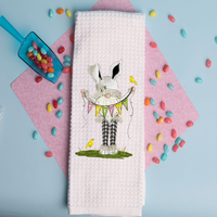 Spring Gnome, Spring-Easter Tea Towel Design, Spring Kitchen Décor, Spring Hostess Gift