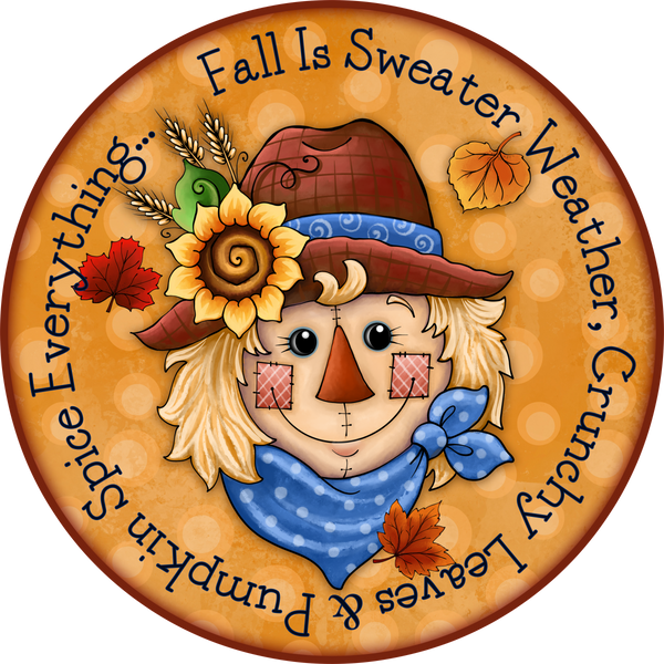Welcome Sweater Weather Sign,  Fall Sign, Wreath Sign, Wreath Center,