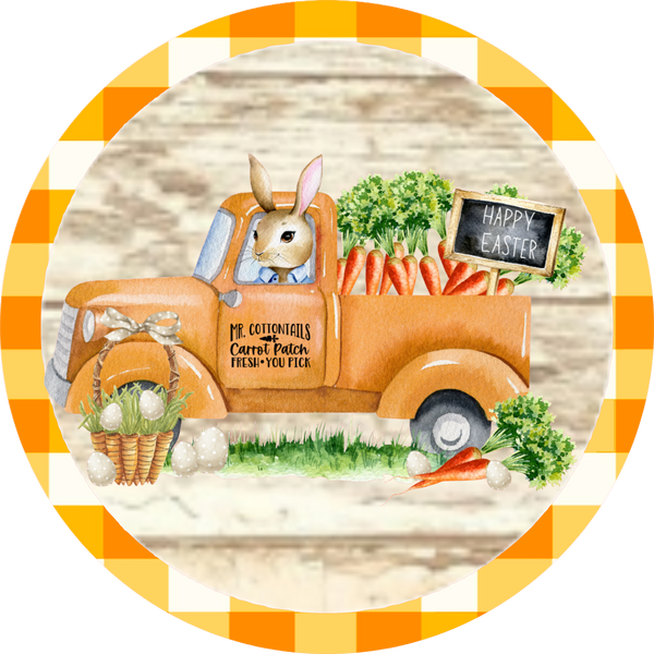 Happy Easter, Orange Truck Design, Carrot Patch, Wreath Center, Wreath Attachment, Door Décor