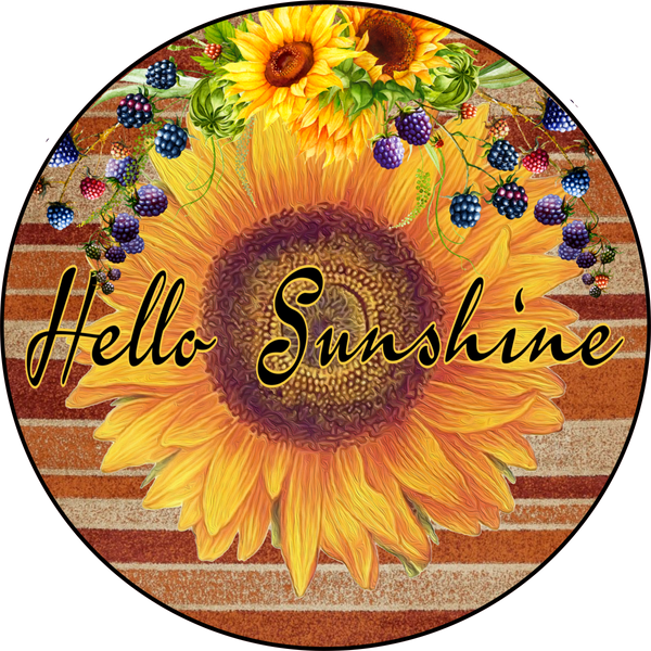 Hello Sunshine, Wreath Supplies, Wreath Center, Wreath Attachment
