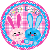 Hoppy Easter, Easter Bunnies, Wreath Supplies, Wreath Center, Wreath Attachment