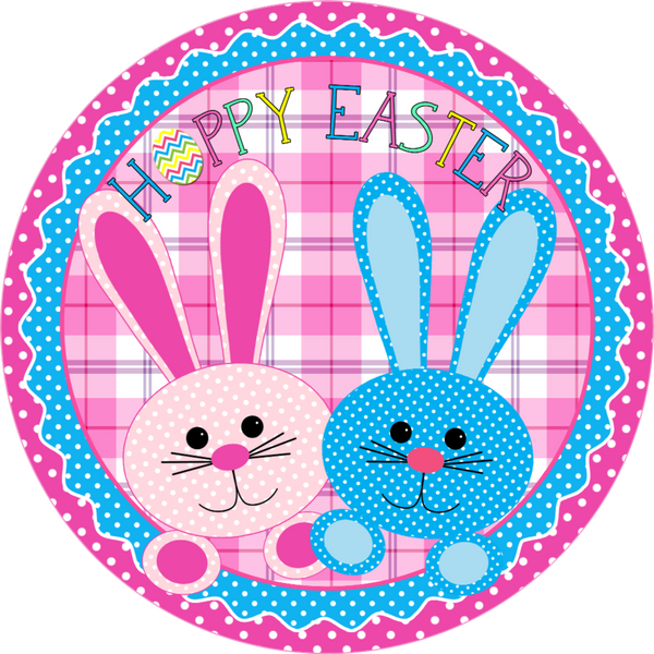 Hoppy Easter, Easter Bunnies, Wreath Supplies, Wreath Center, Wreath Attachment