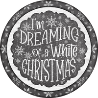 I'm Dreaming of A White Christmas, Holiday Sign Christmas Sign, Wreath Sign, Wreath Center