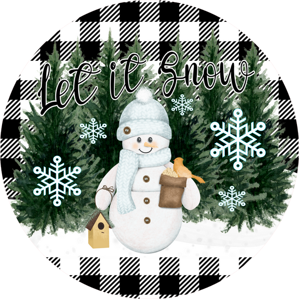 Let it Snow sign, Holiday Sign, Christmas Sign, Wreath Supplies, Wreat –  Dor Designs
