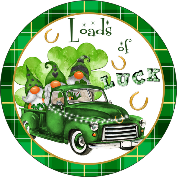 Loads Of Luck. St Patrick Design, Wreath Attachment, Wreath Center