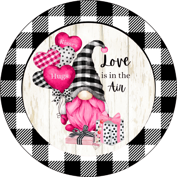 Love Is In The Air, Valentine Gnome, Valentine Design, Wreath Attachment, Wreath Center