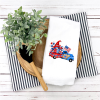 Patriot Design, Patriotic Gnome, Tea Towel, Patriotic Kitchen Décor, Patriotic Party Décor, Hostess Holiday Gift