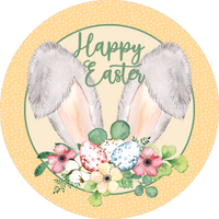 Happy Easter Sign, Easter Sign, Wreath Attachment, Wreath Sign