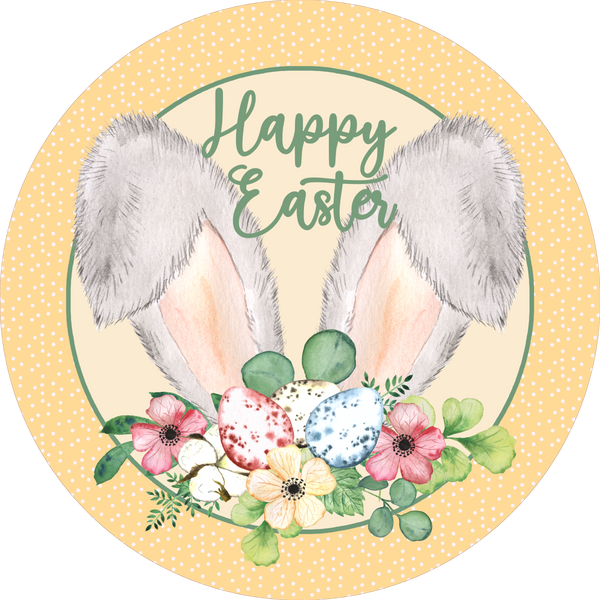 Happy Easter Sign, Easter Sign, Wreath Attachment, Wreath Sign