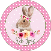Hello Spring Sign, Easter Sign, Wreath Attachment, Wreath Sign