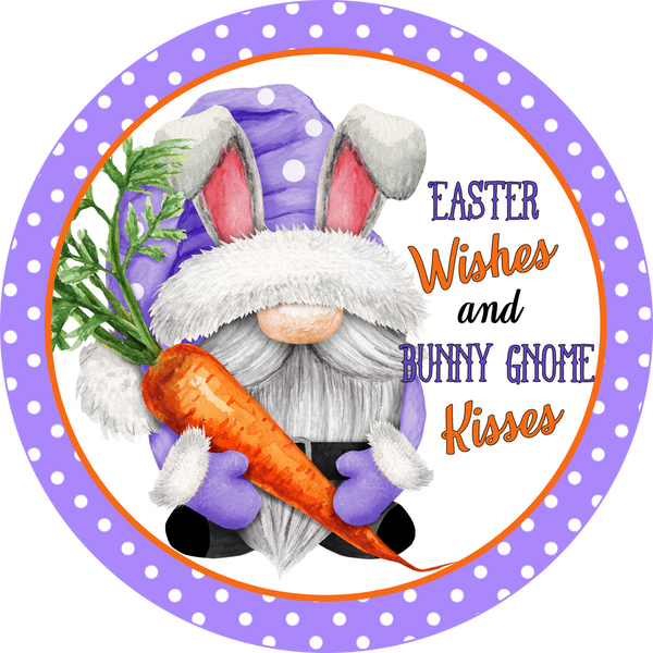 Gnome Bunnies, Easter Eggs, Wreath Center, Wreath Attachment