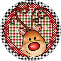 Reindeer, Whimsical Design, Wreath Sign, Wreath Center