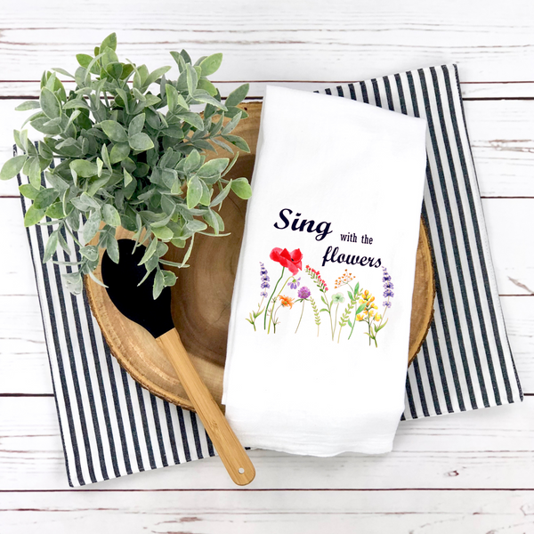 Sing With The Flowers, Spring Design, Wild Flowers, Spring Kitchen Décor, Spring Hostess Gift