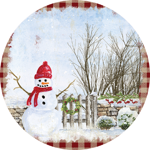 Snowman Sign, Winter Design, Holiday Sign, Wreath Center, Wreath Attachment