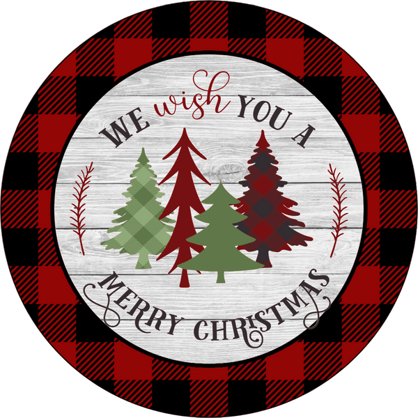 We Wish You A Merry Christmas Sign ,Holiday Sign, Christmas Sign, Wreath Center