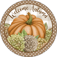 Welcome Autumn Sign, Fall Sign, Wreath Sign, Wreath Center,