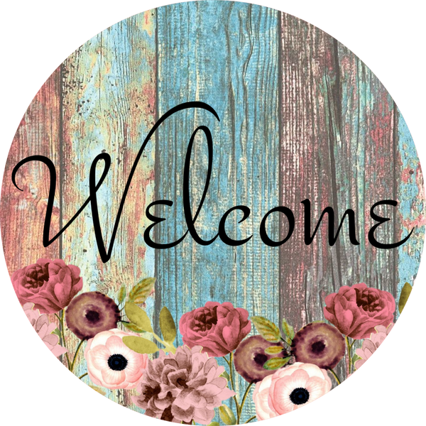 Welcome Sign, Wreath Center, Wreath Attachment