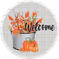 Welcome Fall Sign, Wreath Sign, Wreath Center