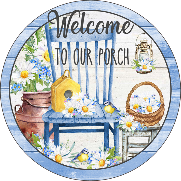 Welcome to Our Front Porch, Wreath Supplies, Wreath Center, Wreath Attachment
