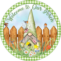 Welcome to Our Porch Sign, Every Day Sign, Wreath Center, Wreath Attachment