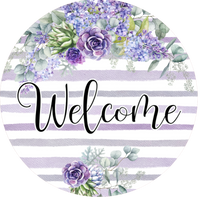 Welcome Spring Sign, Wreath Center, Wreath Attachment